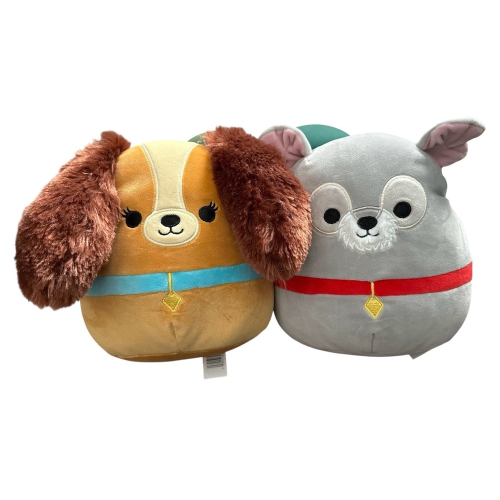 Squishmallow Set of 2 Squishmallows Lady and The Tramp Plushes Plush 8"